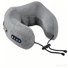 Electric Neck Massager Heat Vibration 3D Kneading Shiatsu U Shaped Pillow Shoulder Cervical Pain Relief Fatigue HomeOfficeAdults