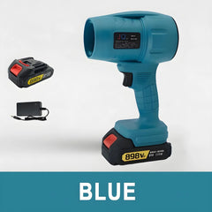 Powerful Air Blower Turbo Fan with Thrust 550g to Cleaning Fallen Leaves, Snow and Sand with 21V Makita-Style Battery