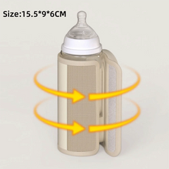 USB Rechargeable Portable Bottle Warmer Digital Display 5-8 Hours Keeps Warm Baby Bottle Warmer Constant Temperature Cordless