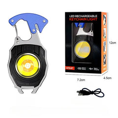 Mini COB Flashlight Multifunctional Portable Highlighting Light Type-c Fast Charging Large Capacity Battery Life Keychain Lamp
