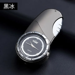 Luxury Gold Watch Jet Lighter Torch Turbo Gas Lighter Windproof Cigar Cigarette Metal Lighter LED Gasolin Butane Cigarette Acce