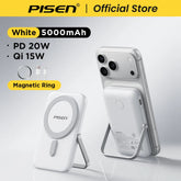 PISEN Magnetic Wireless Power Bank10000mAh With Foldable Stand Fast Charging Portable Charger Bank For MagSafe iPhone Samsung