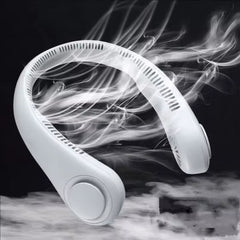 Hands Free Neck Fan Portable USB Rechargeable Bladeless Cooling Fan Quiet Wearable Fan for Summer Travel 3 Speed Mini Long endur
