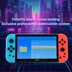 Coopreme X80 Portable Game Console 7-inch HD Large Screen Arcade PS1 Emulator Multi-function Nostalgia Classic PSP Handheld Game