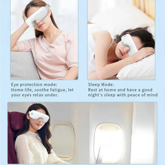 5 in 1 Eye Massager Foldable Eye Mask Device with Airbag Kneading Eye Care Instrument Perfect Relaxation Gifts for Dad Mom