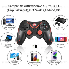 Terios T3 X3 वायरलेस जोयस्टिक गेमप्याड PC गेम नियन्त्रक PS3/IOS फोन/TV बक्सको लागि Nintendo Switch/Switch 2 सहायक उपकरणहरू