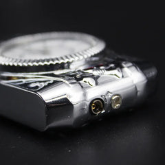 Luxury Gold Watch Jet Lighter Torch Turbo Gas Lighter Windproof Cigar Cigarette Metal Lighter LED Gasolin Butane Cigarette Acce