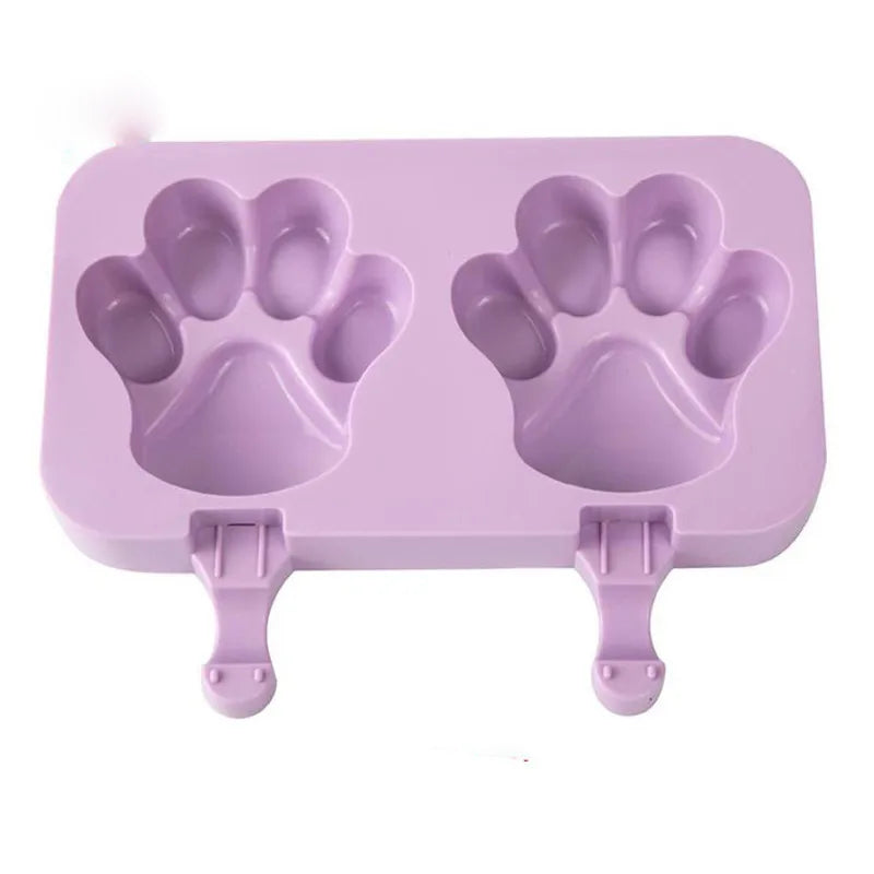New Silicone Ice Cream Mold Popsicle Molds DIY Homemade Cartoon Ice Cream Popsicle Ice Pop Maker Mould