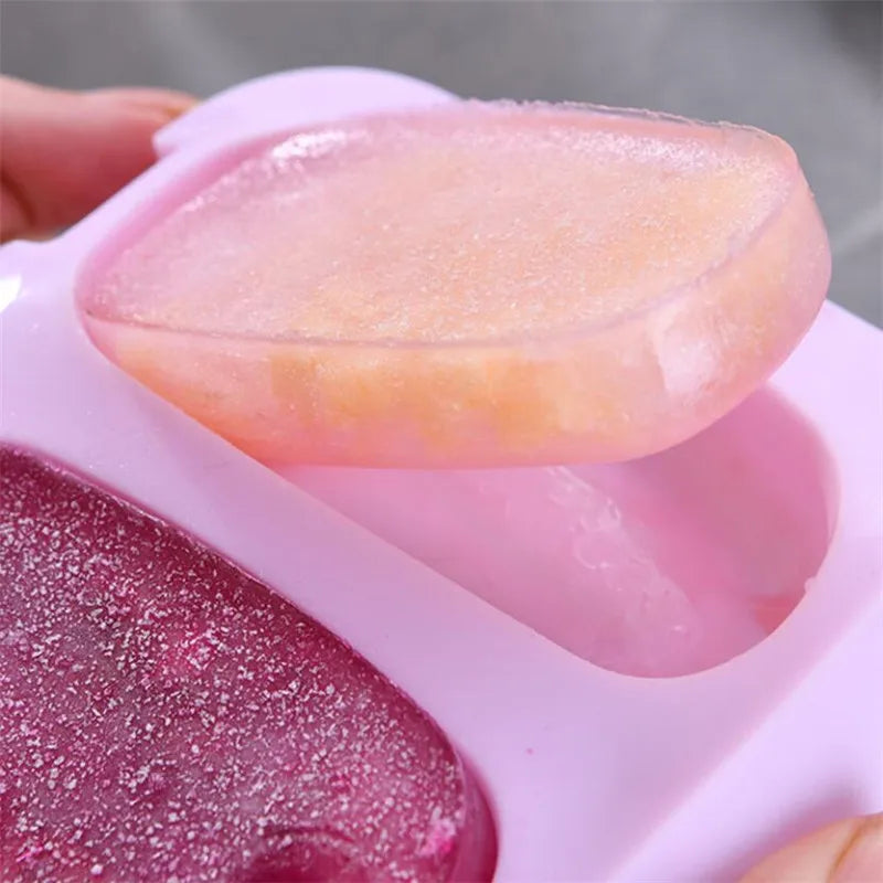 New Silicone Ice Cream Mold Popsicle Molds DIY Homemade Cartoon Ice Cream Popsicle Ice Pop Maker Mould