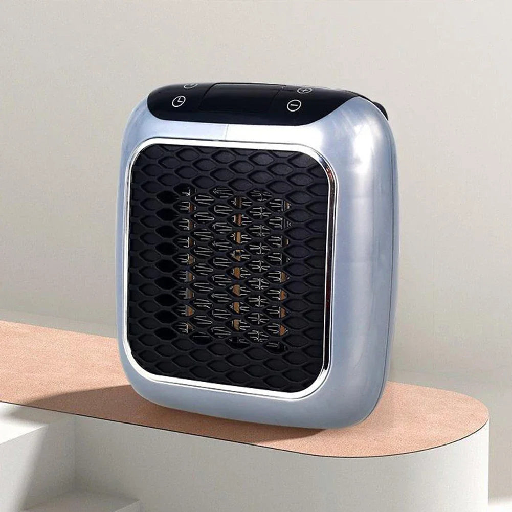 2-in-1 Plug In Heater Space-Saver Wall Mountable or Portable Mini Heater with Quiet Operation for Personal Spaces