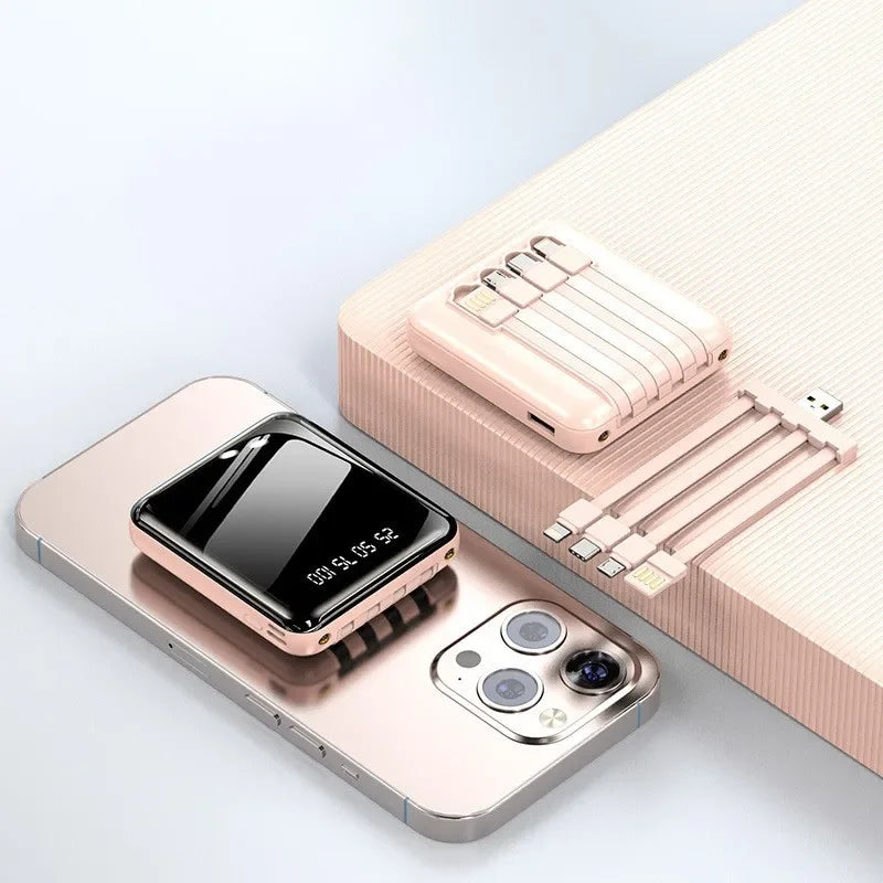 New Mini outdoor power bank 20000mah portable charger with flashlight charger external battery pack mobile universal power bank