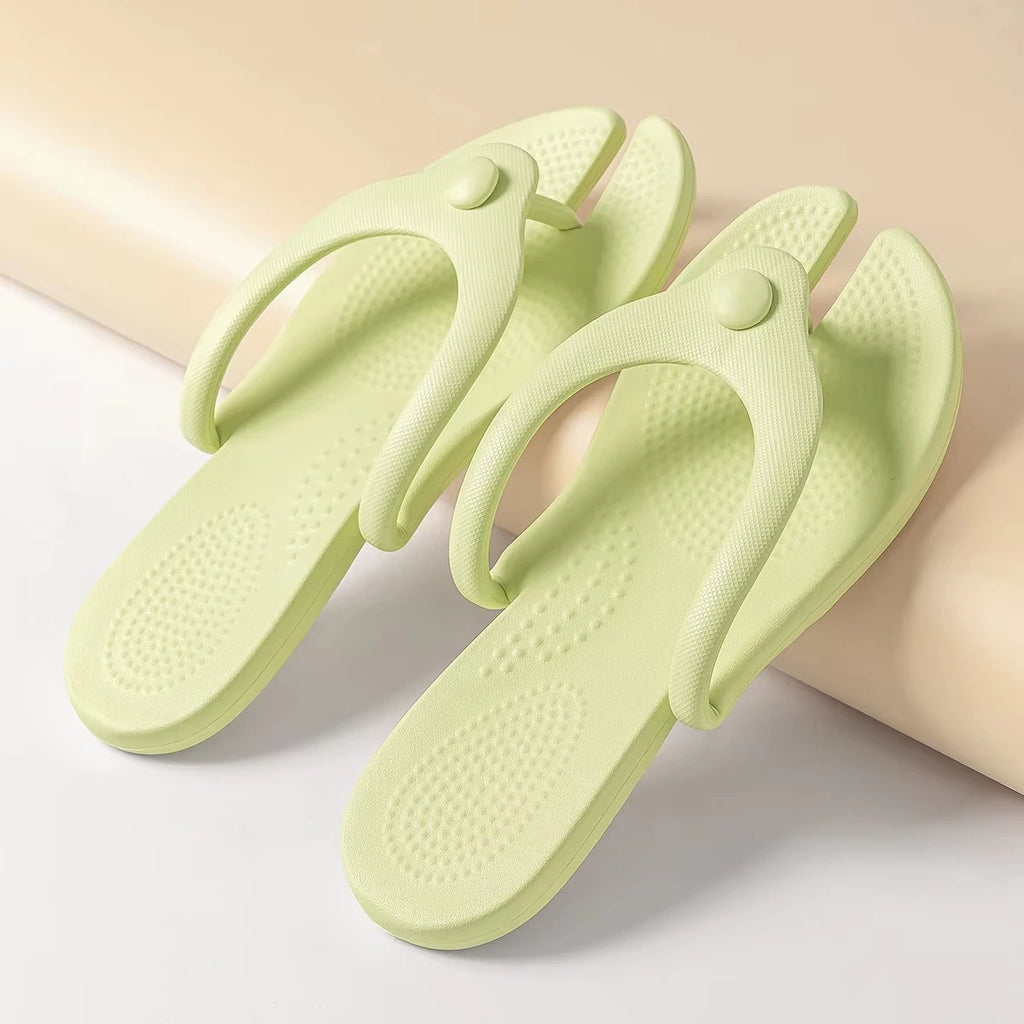 TZLDN EVA Women Flip Flops Foldable Detachable Beach Slippers Comfortable Soft Outdoor Flip Flops