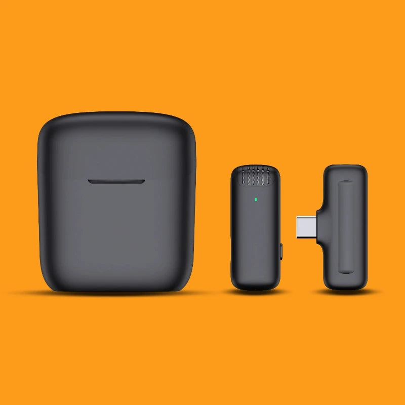 Wireless Mini 1 In 1 Lavalier Microphonewith Charging Case for Outdoor Recording Short Video Live Broadcast Lavalier Microphone