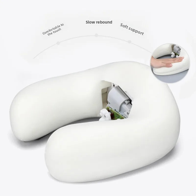 Electric Neck Massager Heat Vibration 3D Kneading Shiatsu U Shaped Pillow Shoulder Cervical Pain Relief Fatigue HomeOfficeAdults