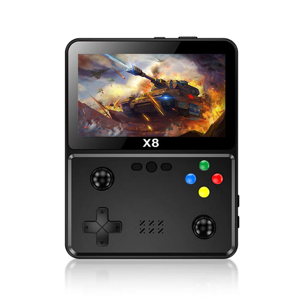 X8 Handheld Game Player Dual Joystick Handheld Game Station Console 10 Simulators Retro Video Games Player 8G Built in 2000 Game