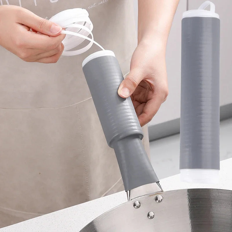 Heat Insulation Cover for Wok Handle Manual Iron Pan Anti-scalding Rubber Cover Household Stainless Steel Pot Handle Cover