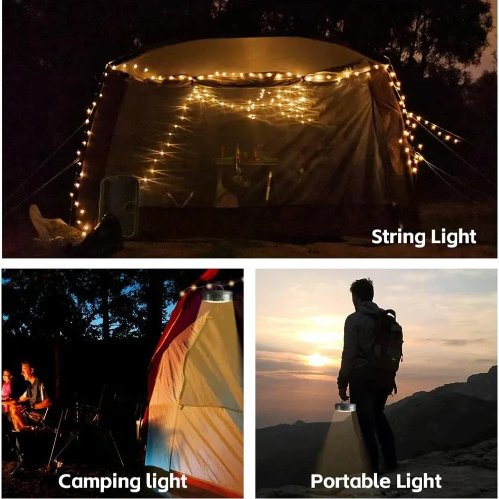 2025 New Arrival LED Light String Portable Camping Lights Christmas Decor Strip Star Lamp For Outdoor Enthusiasts Fast Shipping
