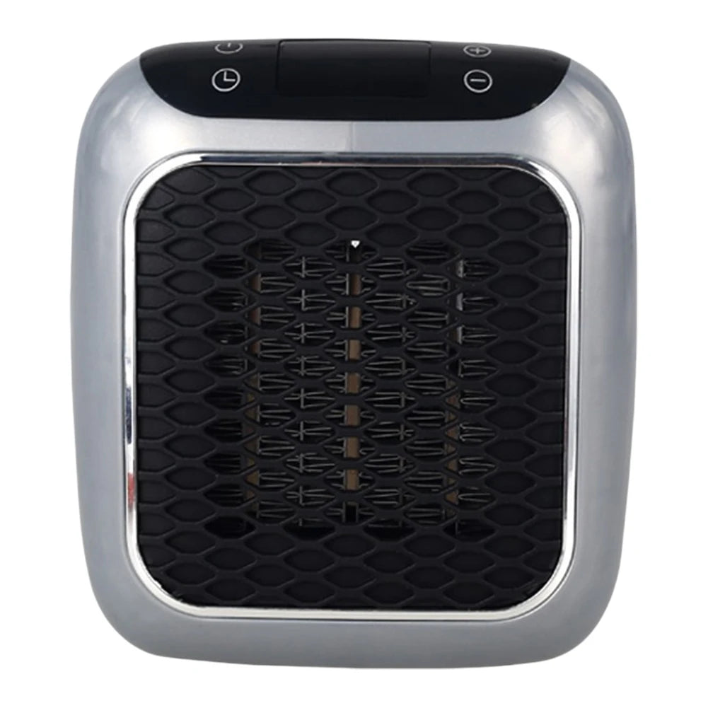 2-in-1 Plug In Heater Space-Saver Wall Mountable or Portable Mini Heater with Quiet Operation for Personal Spaces
