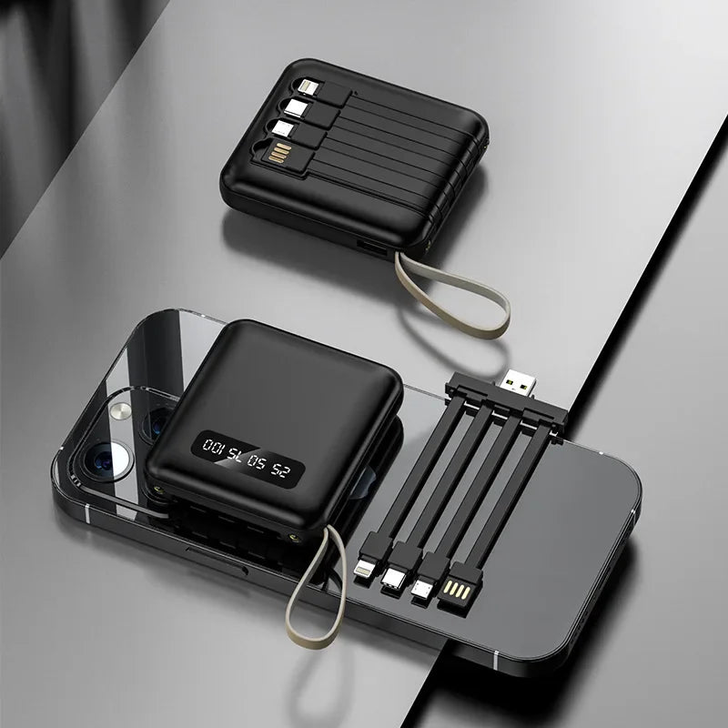 New Mini outdoor power bank 20000mah portable charger with flashlight charger external battery pack mobile universal power bank