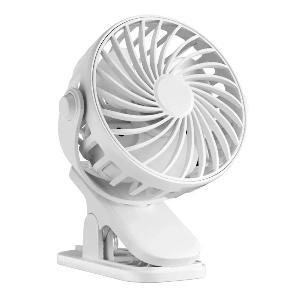 Portable Clip on Fan USB Desk Fan 3 Speeds Quiet Wind 360° Rotate Personal Electric Fan Standing fans For Office Student Deskto
