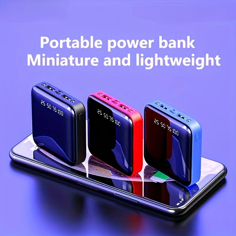 New Mini outdoor power bank 20000mah portable charger with flashlight charger external battery pack mobile universal power bank
