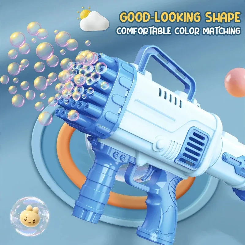Electric Bubble Gun Automatic Bubble Blowing Outdoor Toy Children S Party Interactive Gadget Perfect Gift for Boys Cool Design