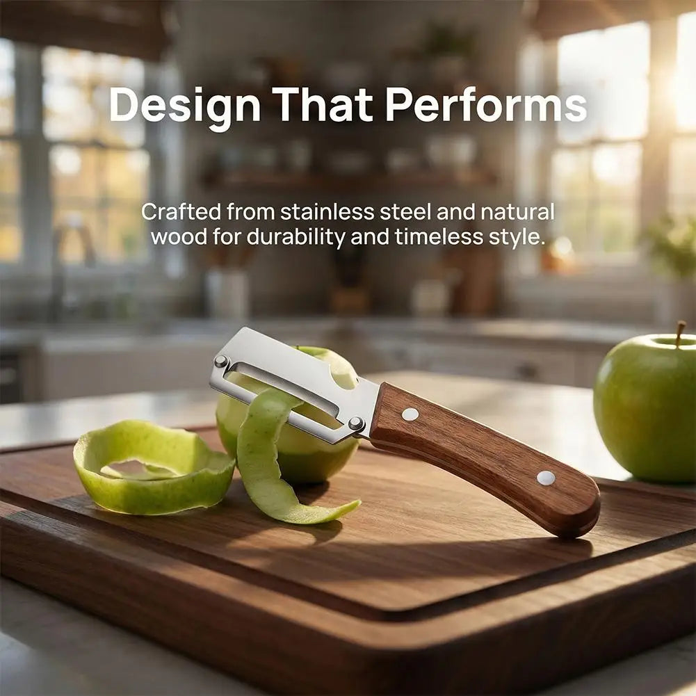 2026 Wooden Multi Functional Vegetable Peeler With Ergonomic Handle For Peeling And Slicing Fruits And Vegetables Durable Smooth