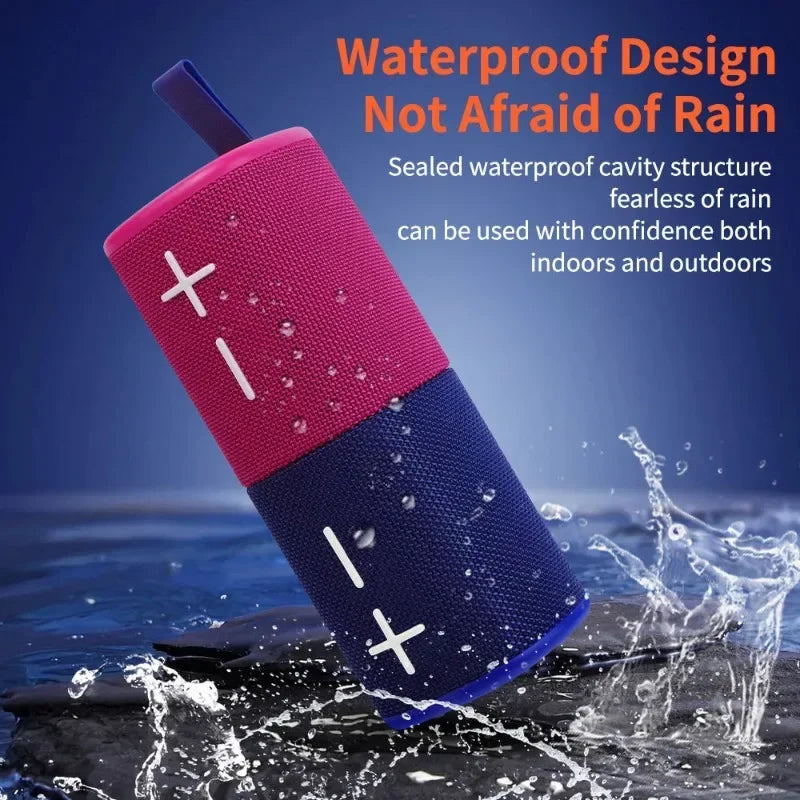 2-in-1 Split Design Portable Bluetooth Speaker Magnetic Attraction Outdoor Waterproof TF/USB/AUX RGB Lights, TWS HIFI Soundbox