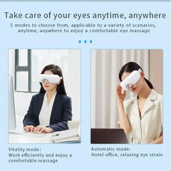 5 in 1 Eye Massager Foldable Eye Mask Device with Airbag Kneading Eye Care Instrument Perfect Relaxation Gifts for Dad Mom
