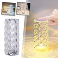 Creative Gift Atmosphere Lamp Rose Decorative Desk Lamp Bedhead Charging Nightlight 3-Color Dimmable Rose Desk Lampv