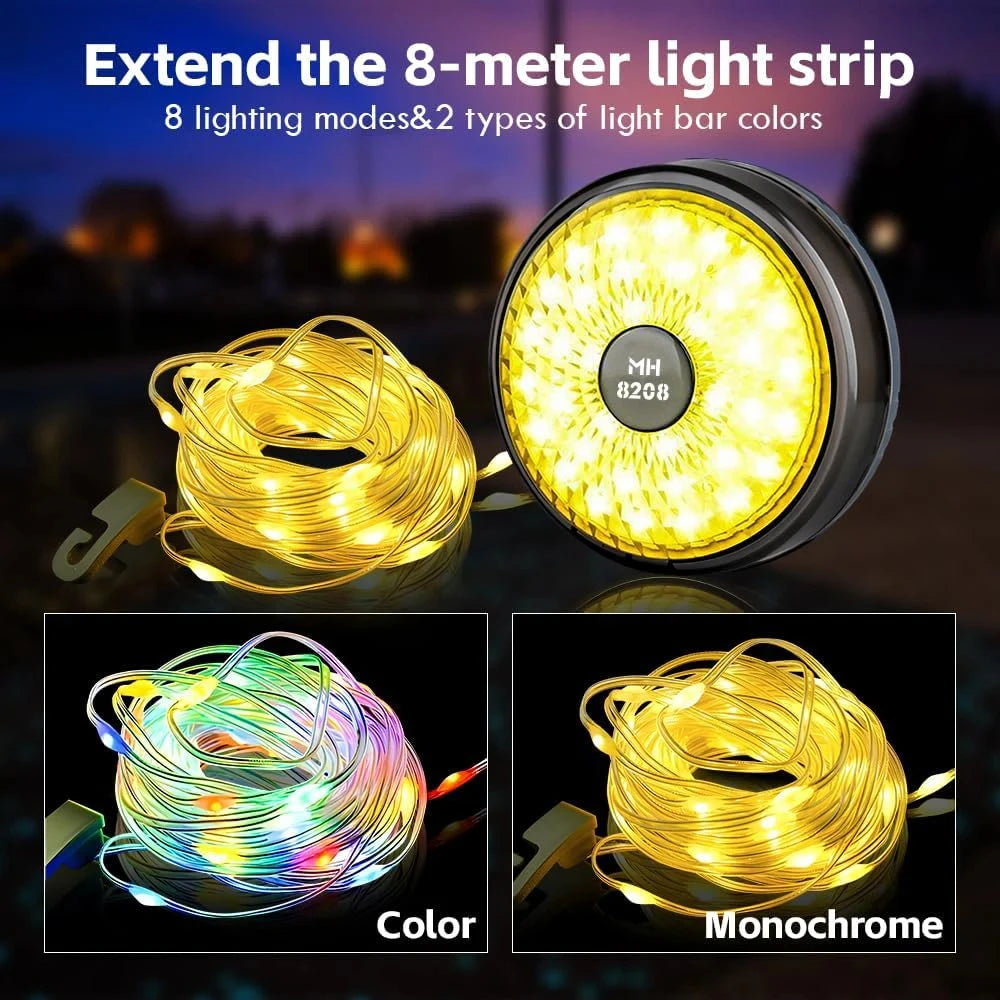 2025 New Arrival LED Light String Portable Camping Lights Christmas Decor Strip Star Lamp For Outdoor Enthusiasts Fast Shipping