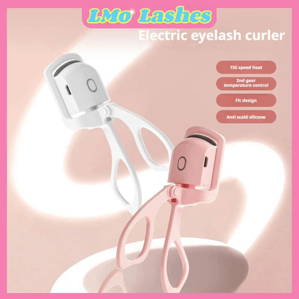 Electric Eyelash Curler, Modern Beauty Eye Instrument for Home Long-Lasting Curl Electric Eye Lash Perm Eyelashes Clip Beginners