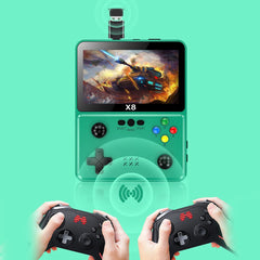 X8 Handheld Game Player Dual Joystick Handheld Game Station Console 10 Simulators Retro Video Games Player 8G Built in 2000 Game