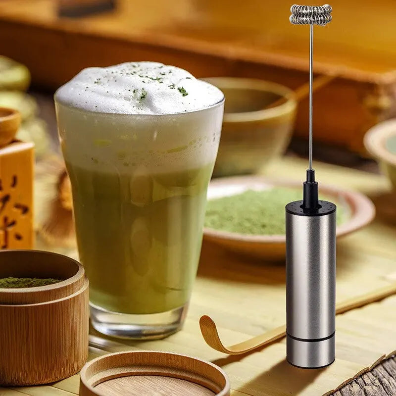 Electric Milk Frother Kitchen Drink Foamer Mixer Stirrer Coffee Cappuccino Creamer Whisk Frothy Blend Egg Beater