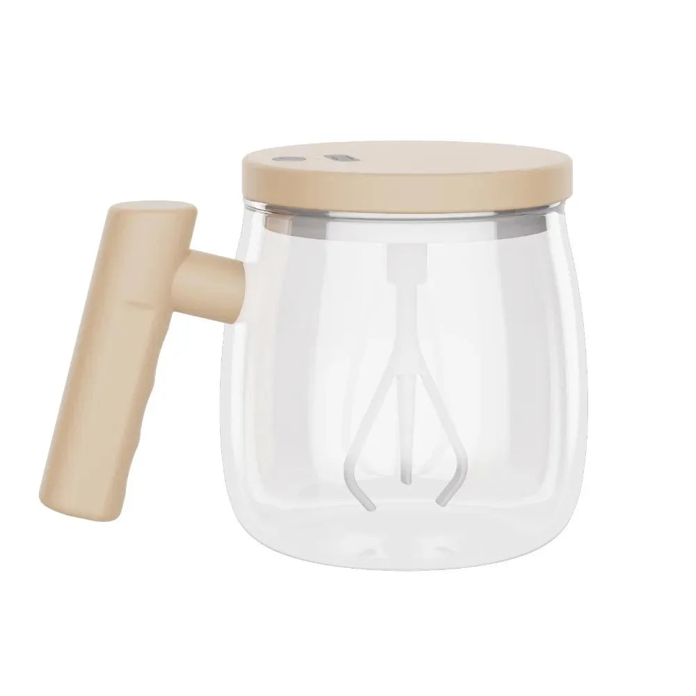 400ml Durable Self Stirring Mug Rechargeable Portable Coffee Cup with Lid Electric Mixing Cup