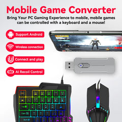 5 in 1 Keyboard Mouse Gaming Converter Bluetooth-Compatible 5.3 for PUBG Mouse Keyboard Adapter Converter for Gamer Accessories