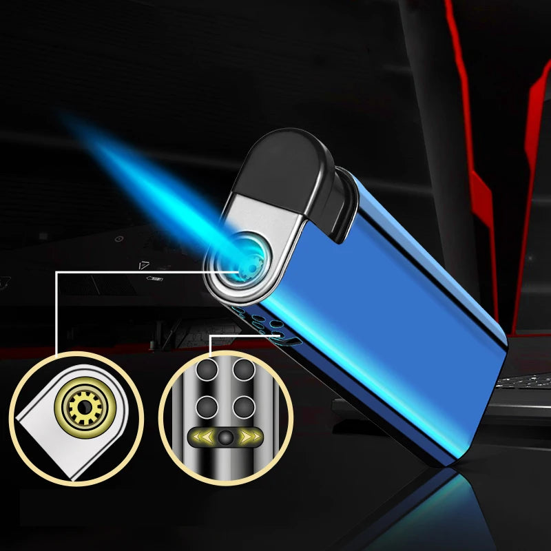 Creative Playing Cards Ace of Spades Lighter Windproof Poker Design Refillable Butane Lighter Fun Toy for Smoking Accessories