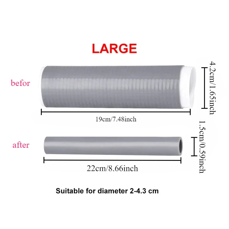 Heat Insulation Cover for Wok Handle Manual Iron Pan Anti-scalding Rubber Cover Household Stainless Steel Pot Handle Cover