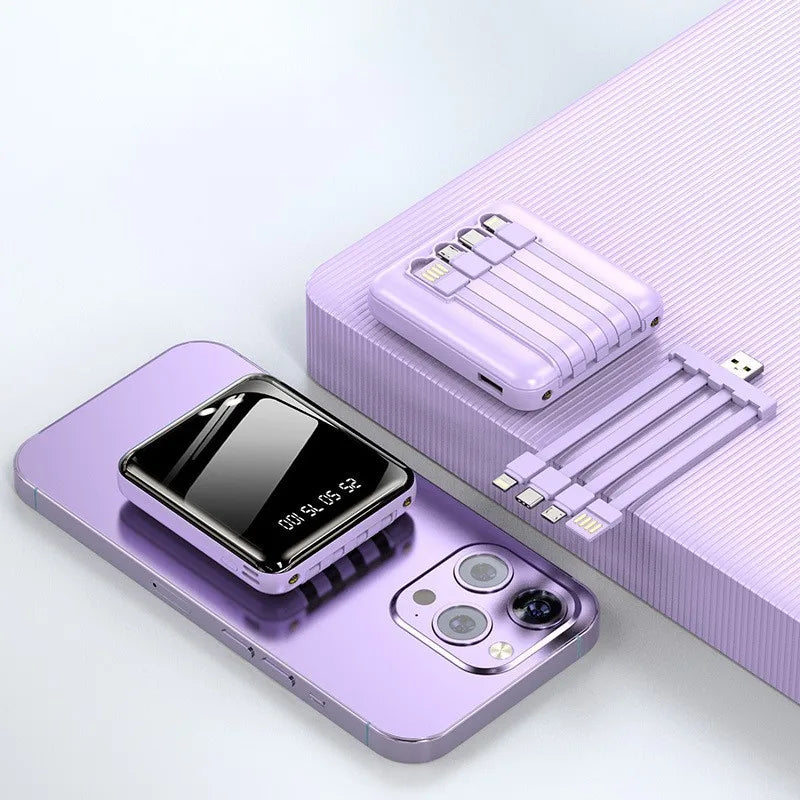 New Mini outdoor power bank 20000mah portable charger with flashlight charger external battery pack mobile universal power bank