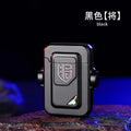 2024 Metal Mecha Gyro Windproof Red Flame Gas Lighter Natural Shell Decoration Roller Battery Ignition Electric Lighters Smoking