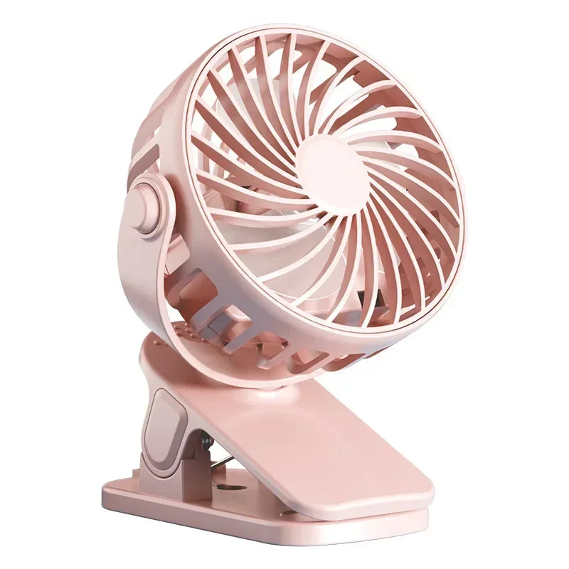 Portable Clip on Fan USB Desk Fan 3 Speeds Quiet Wind 360° Rotate Personal Electric Fan Standing fans For Office Student Deskto