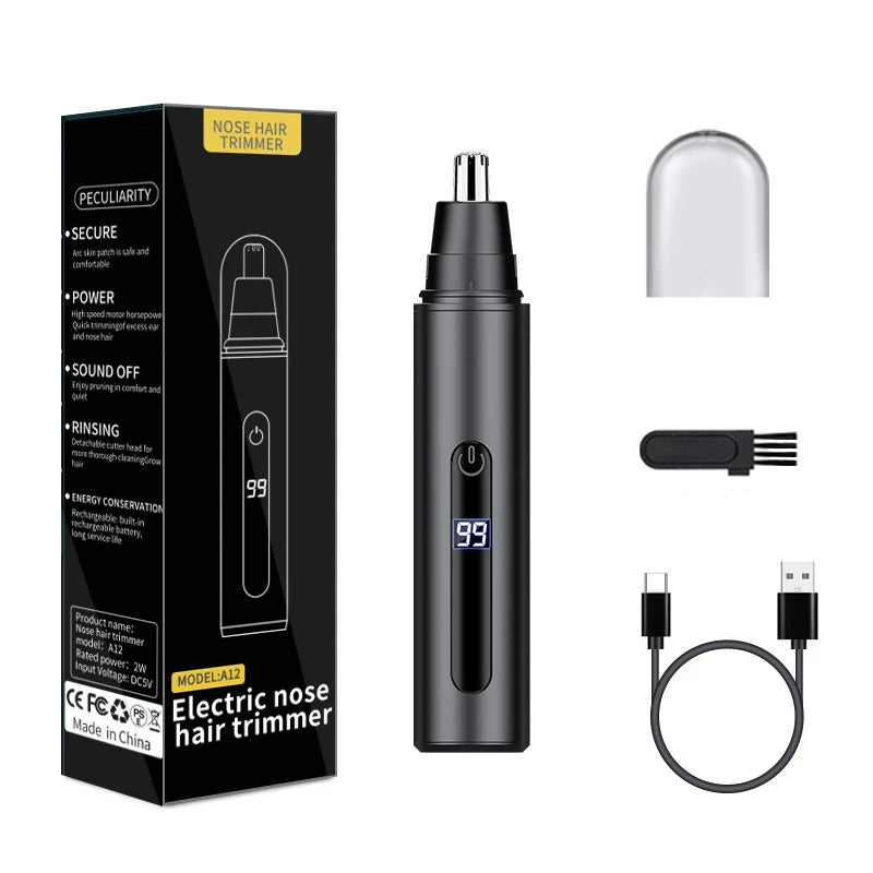 Nose Hair Trimmer USB Rechargeable Trimmer For Nose Electric Shaver Trim Nose Hair For Women And Men