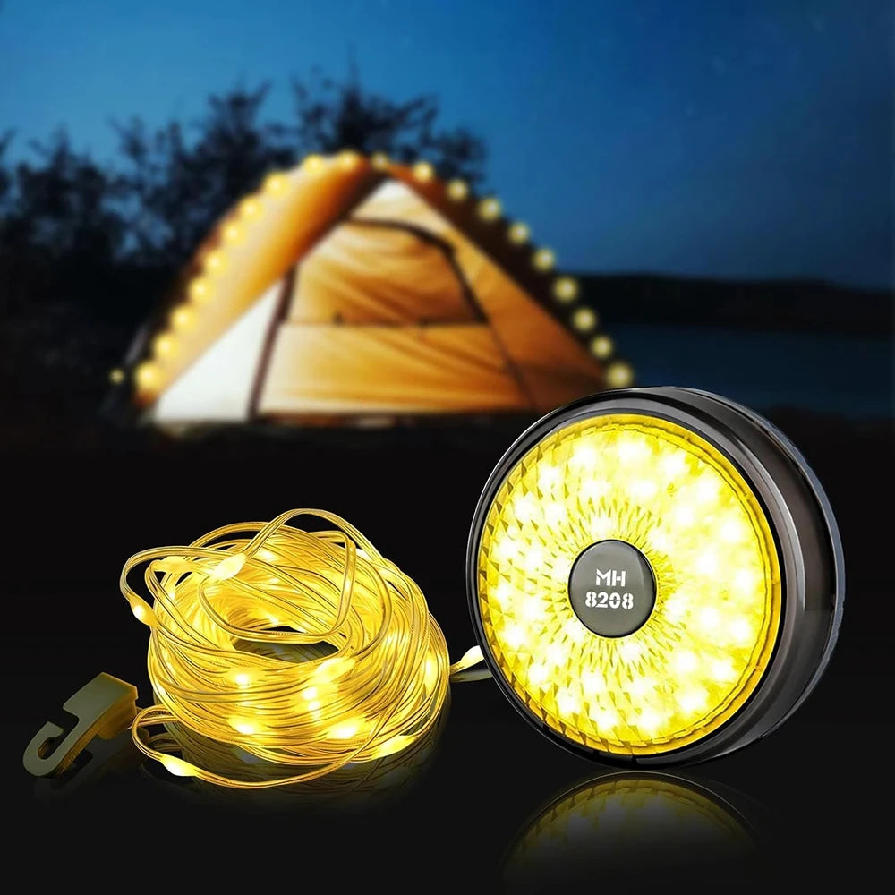 2025 New Arrival LED Light String Portable Camping Lights Christmas Decor Strip Star Lamp For Outdoor Enthusiasts Fast Shipping