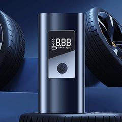 Tire Inflatable Pump Digital Pressure Gauge Cordless Tyre Inflator 3000mAh Battery Rechargeable Suitable for Car Motorcycle Bike