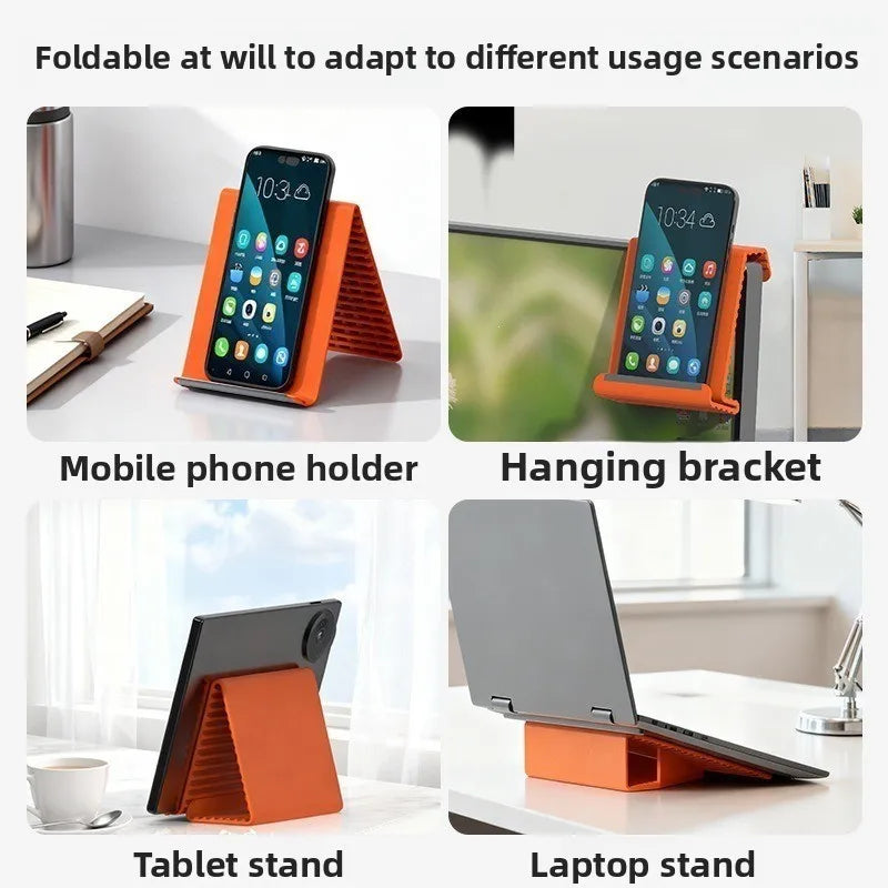 Multifunctional mobile phone stand, silicone desktop universal stand, flexible foldable deformable lazy travel stand