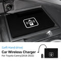 For Toyota Camry 70 XV70 2018 2019 2020 2021 2022 Car Wireless Charger Mobile Phone Fast Charging Holder 15W Charger Board