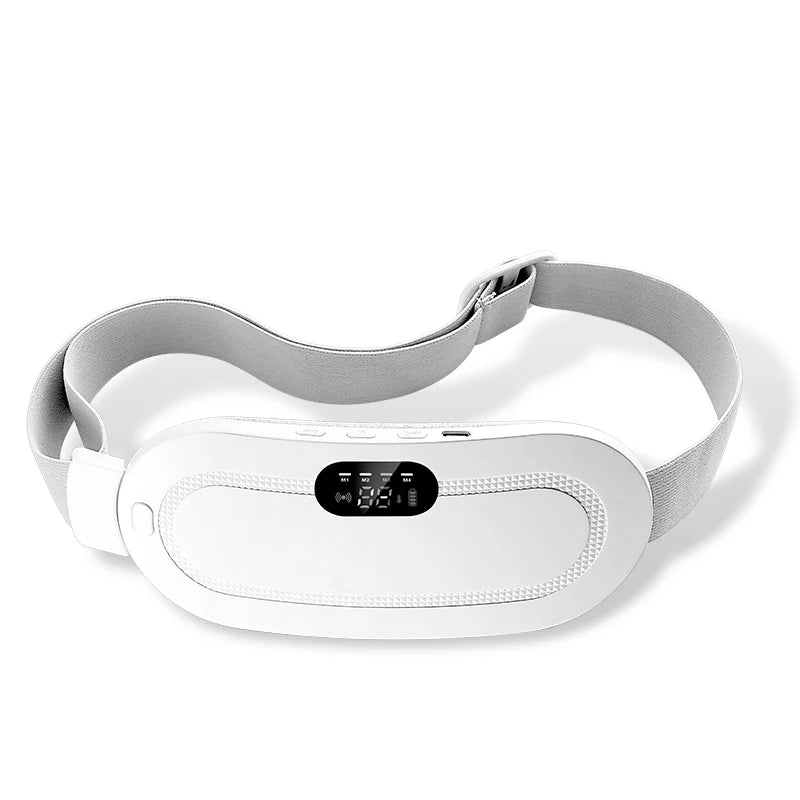 Electric Menstrual Warm Belt Heating Vibration Waist Massager for Period Cramp Stomach Abdominal Pain Relief