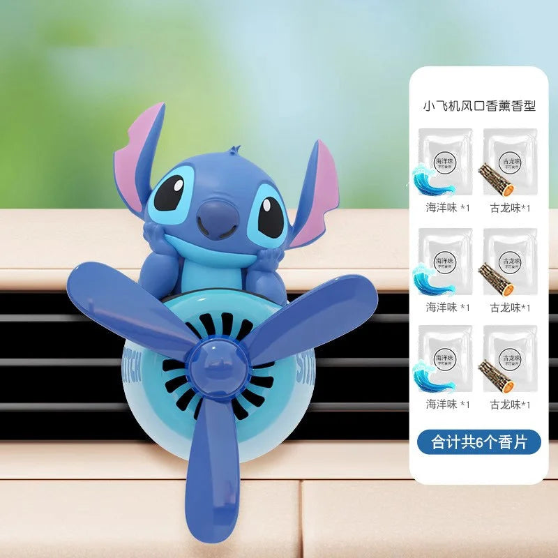 Cartoon Car Air Outlet Perfume Cute Plane Shape Aromatherapy Ornament Auto Interior Decoration Fresh Scent Air Freshener