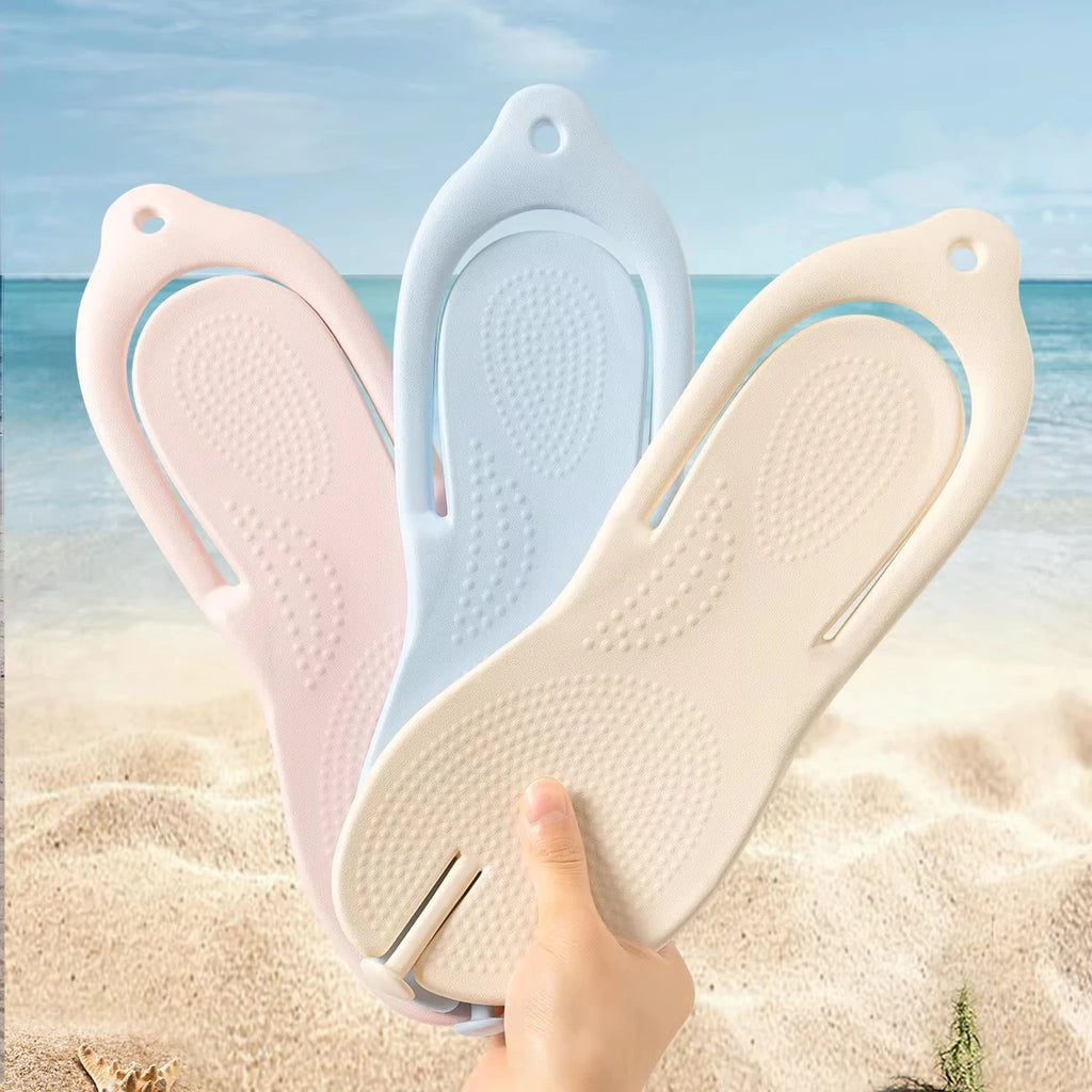 TZLDN EVA Women Flip Flops Foldable Detachable Beach Slippers Comfortable Soft Outdoor Flip Flops