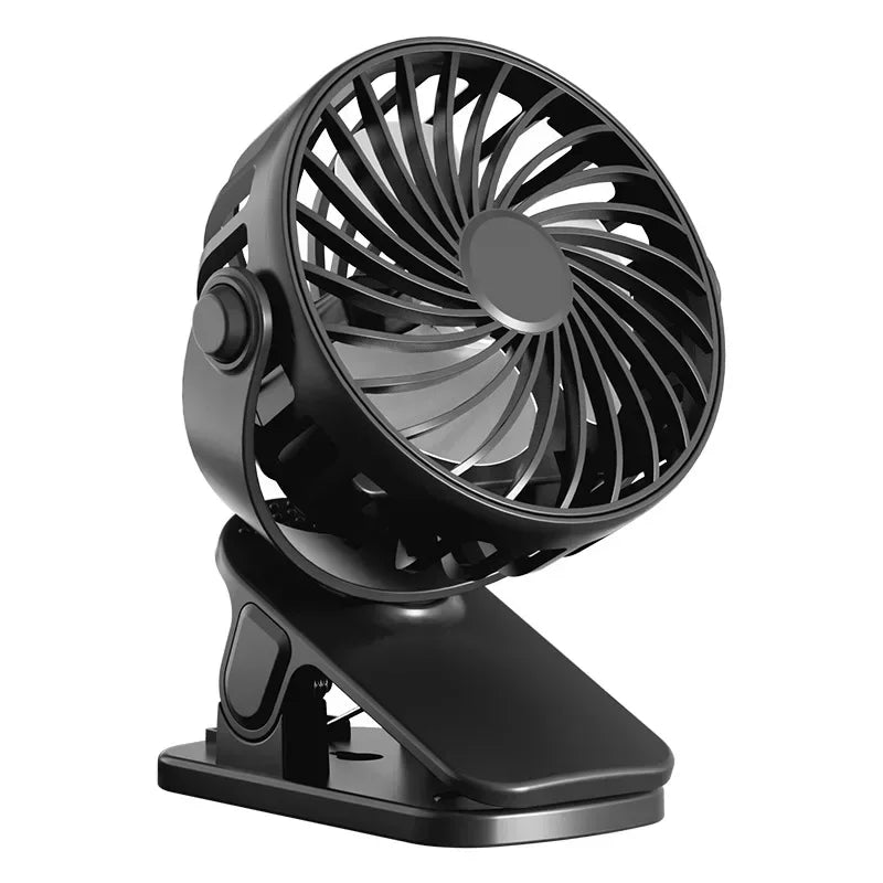 Portable Clip on Fan USB Desk Fan 3 Speeds Quiet Wind 360° Rotate Personal Electric Fan Standing fans For Office Student Deskto